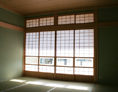 障子引き戸（ガラス入障子）